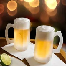 Kit 10 Canecas De Chopp Vidro Zero Grau 340ml Foto mini 1