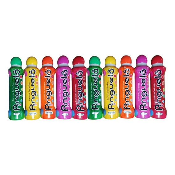 Kit 10 Caneta Carimbo Pinguelô De 80ml Marcador De Bingo Foto 1