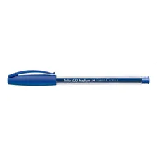 Kit 10 Caneta Esferográfica Azul Faber Castell Trilux Foto mini  2