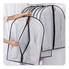 Kit 10 Capa Protetora De Roupa Terno Vestido Com Zíper Cor Transparente Foto mini 3