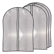 Kit 10 Capa Protetora De Roupa Terno Vestido Com Zíper Cor Transparente Foto mini 1