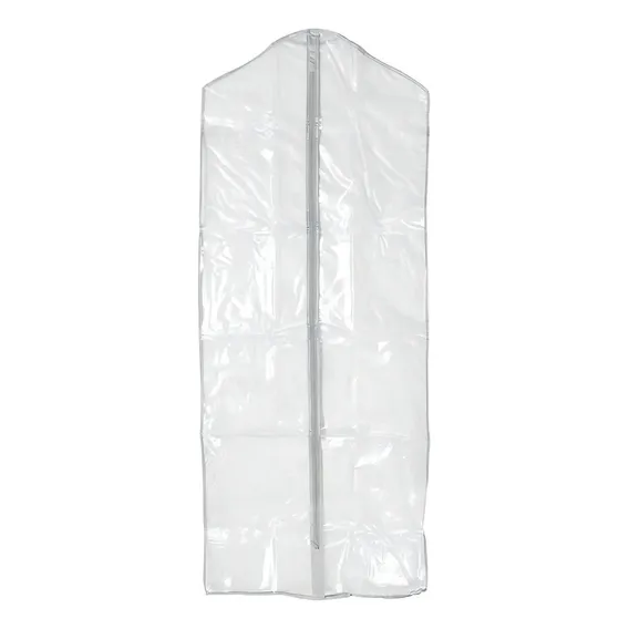 Kit 10 Capa Vestido Longo Noiva Zíper 1,60 Tnt/pvc Branca Foto 1