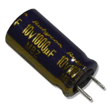 Kit 10 Capacitor Eletrolítico 1000uf 10v 8x16mm Foto mini 1