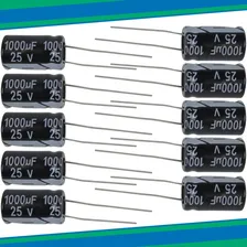 Kit 10 Capacitor Eletrolitico 1000x25v-105 Graus Foto mini  2