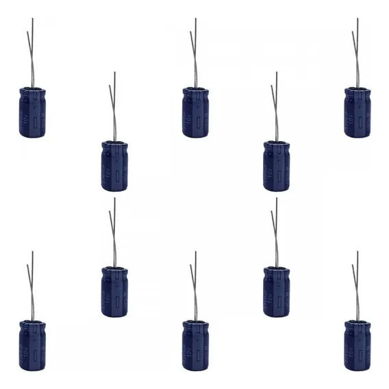 Kit 10 Capacitor Eletrolitico 3300uf 10v Eca1am332 Panasonic Foto 1