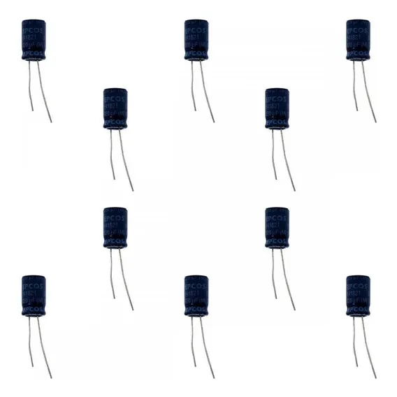 Kit 10 Capacitor Eletrolitico Epcos 220uf 63v B41821a8227m Foto 1