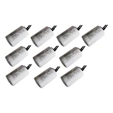 Kit 10 Capacitor Motor 12uf 250vac 2 Fios Portão Eletrônico Foto  mini 1