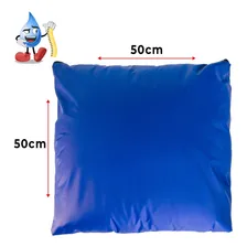 Kit 10 Capas Almofada C/ Zíper 45cm Azul Impermeavel Atacado Foto mini 4