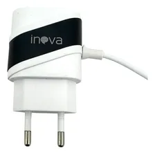 Kit 10 Carregador Inova Prime 3.1a V8 2 Usb Atacado Cor Branco Foto mini 2
