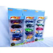 Kit 10 Carrinho De Ferro Hotcars 1:64 Miniaturas Coleção Foto mini 3