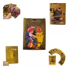 Kit 10 Cartas Pokemon Folha De Ouro Douradas Edicao Limitada Foto mini  3