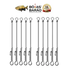 Kit 10 Castor Empate Encastoador Aço Inox RÃgido 20cm Barão Foto mini 3