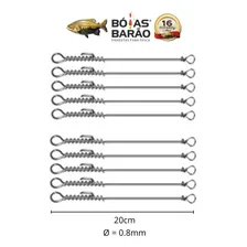 Kit 10 Castor Empate Encastoador Aço Inox RÃgido 20cm Barão Foto mini 2