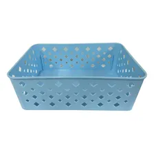 Kit 10 Cesto Multiuso Organizador Premium Azul 123organizei Foto mini 4