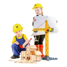 Kit 10 Chapéu Capacete Construtor Operário Festa Aniversario Foto mini 2