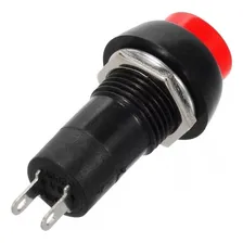 Kit 10 Chave Botão Push Button Pbs-11b Vermelha Sem Trava Foto mini 4