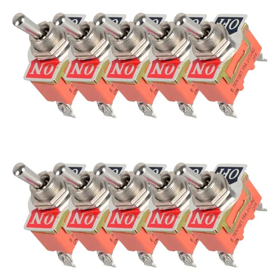 Kit 10 - Chave Interruptor Alavanca Kn-1021 15a 250v Foto 1