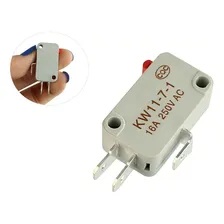 Kit 10 Chave Micro Switch Kw11-7-1 Cor Cinza Foto  mini 1
