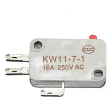 Kit 10 Chave Micro Switch Kw11-7-1 Cor Cinza Foto mini 4