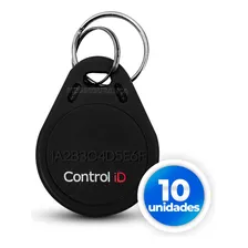 Kit 10 Chaveiro Tag De Proximidade Rfid 125 Khz Control Id Cor Preto Foto  mini 1