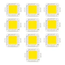 Kit 10 Chip Slim Led 50w Reposição Refletor Branco Frio Foto  mini 1