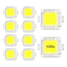 Kit 10 Chip Slim Led 50w Reposição Refletor-branco Frio Luz Branco-frio Foto mini 1