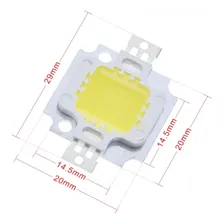 Kit 10 Chip Super Power Led 10w 9v-12v Branco Luz Branco-frio 9-12v Foto mini 4