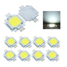 Kit 10 Chip Super Power Led 10w 9v-12v Branco Luz Branco-frio 9-12v Foto mini  2