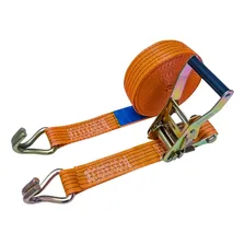 Kit 10 Cinta Catraca 5 Toneladas 9 Metros Gancho J Laranja Foto mini 3