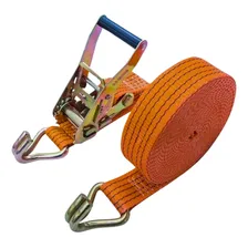 Kit 10 Cinta Catraca 5 Toneladas 9 Metros Gancho J Laranja Foto mini 2