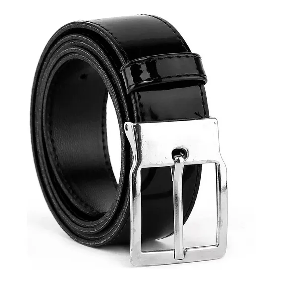 Kit 10 Cintos Sociais Masculino Dupla Face De Atacado Cor Preto Tamanho 125 Foto 1