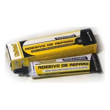 Kit 10 Cola Preta Adesivo De Reparo Alto Falantes 40gr Foto  mini 1