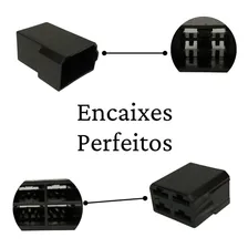 Kit 10 Conector 2 Vias E 10 Conectores 4 Vias Macho E Fêmea Foto mini 3