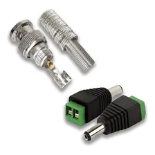 Kit 10 Conector Bnc Com Molas + 10 Plugs P4 Macho Com Borne Foto mini 1