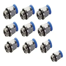 Kit 10 Conector Engate Rápido Tubo Pu 6mm X Rosca 1/4 Foto mini 1