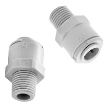 Kit 10 Conector Macho Rosca 1/4 Mangueira 3/8 Engate Rápido Foto mini  2