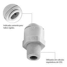 Kit 10 Conector Macho Rosca 1/4 Mangueira 3/8 Engate Rápido Foto mini  3