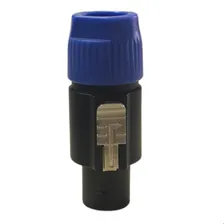 Kit 10 Conector Plug Speakon Macho 4 Polos Cor Preto Foto mini 4