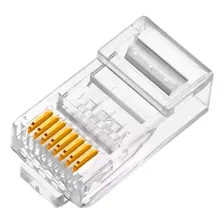 Kit 10 Conector Rj45 P/ Cabo De Rede Lan Plug Ethernet Cat6 Foto mini 2