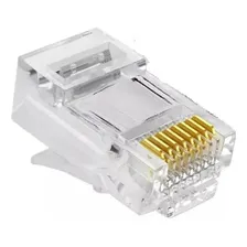Kit 10 Conector Rj45 P/ Cabo De Rede Lan Plug Ethernet Cat6 Foto mini 1