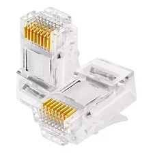 Kit 10 Conector Rj45 P/ Cabo De Rede Lan Plug Ethernet Cat6 Foto mini 3