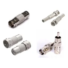 Kit 10 Conectores Adaptador Plug Borne Bnc, F E Rca E10c Foto mini 1