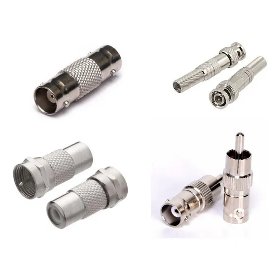 Kit 10 Conectores Adaptador Plug Borne Bnc, F E Rca E10c Foto 1