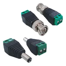 Kit 10 Conectores Bnc Borne + 5 P4 Macho Borne Plug Foto mini 1