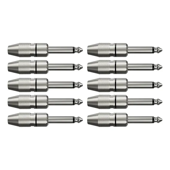 Kit 10 Conectores P10 Ts Linha Mono Wc 153 Ni Wireconex Foto 1