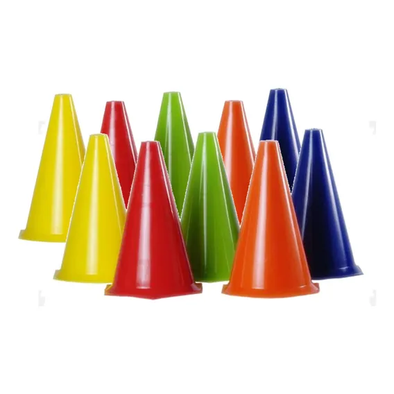 Kit 10 Cones 24 Cm Treinamento Funcional Foto 1