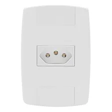 Kit 10 Conjunto Tomada 10a 250v Branco Ilumi Foto  mini 1