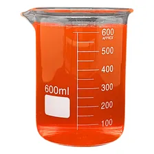 Kit 10 Copo Becker Vidro Boro Graduado 600ml Forma Baixa Foto mini 1