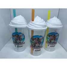 Kit 10 Copos Chantilly 500ml Personalizado AcrÃlico Foto mini 1