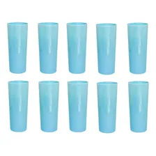 Kit 10 Copos Long Drink 350ml Azul Claro Foto mini 1